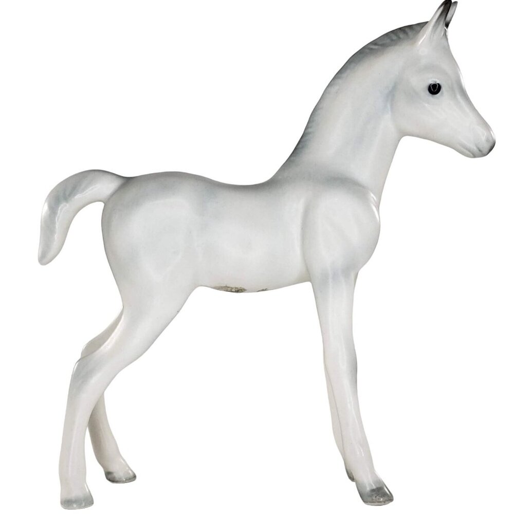 Josef Originals Arabian Colt Foal Horse Figurine White Grey